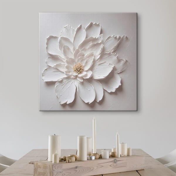 Fleur blanche en papier Fleur blanche en papier