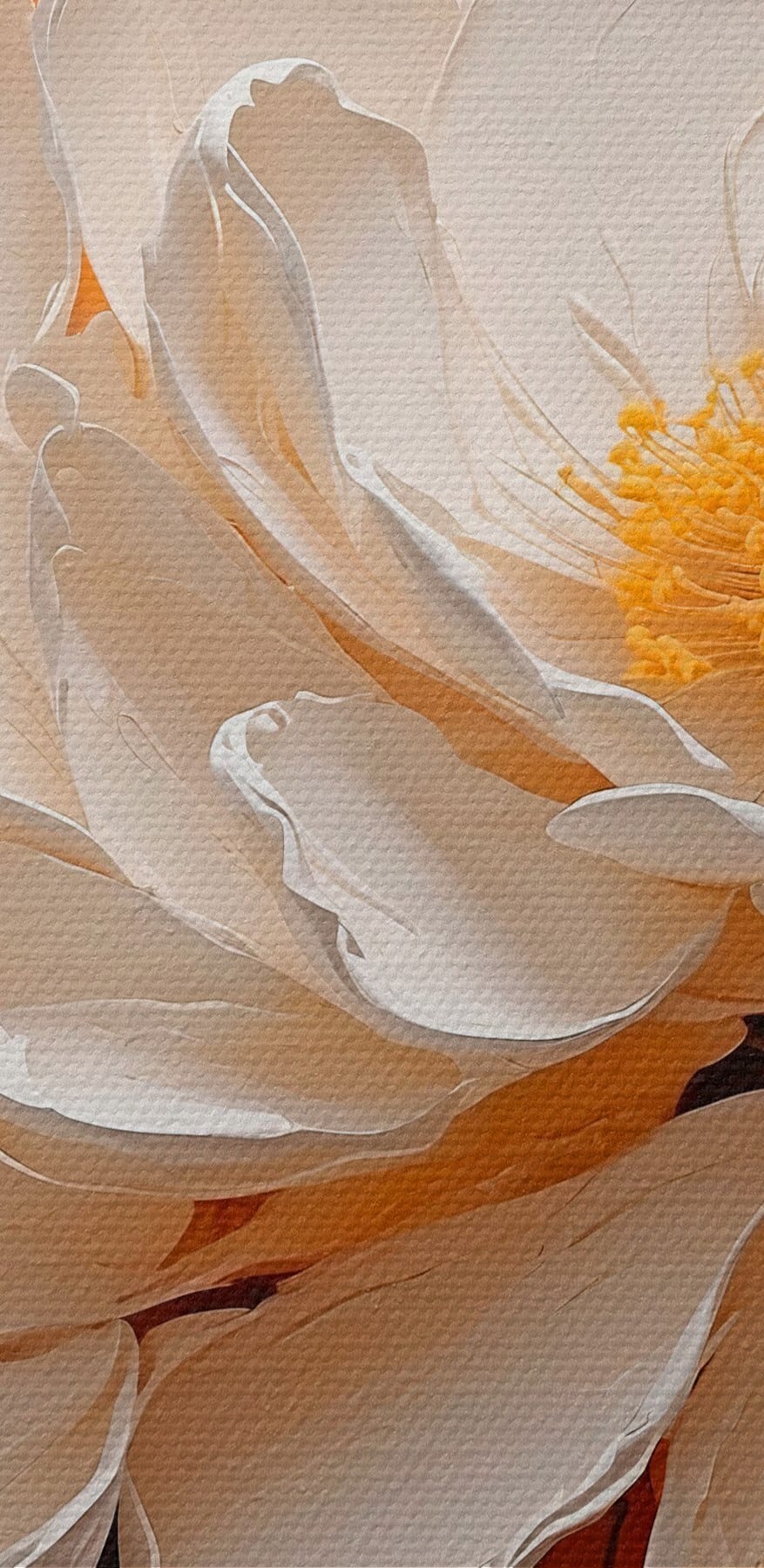 Fleur blanche avec centre jaune