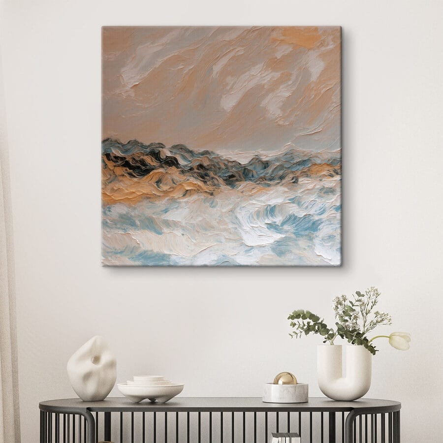 Tableaux Peinture d'une chaîne de montagnes