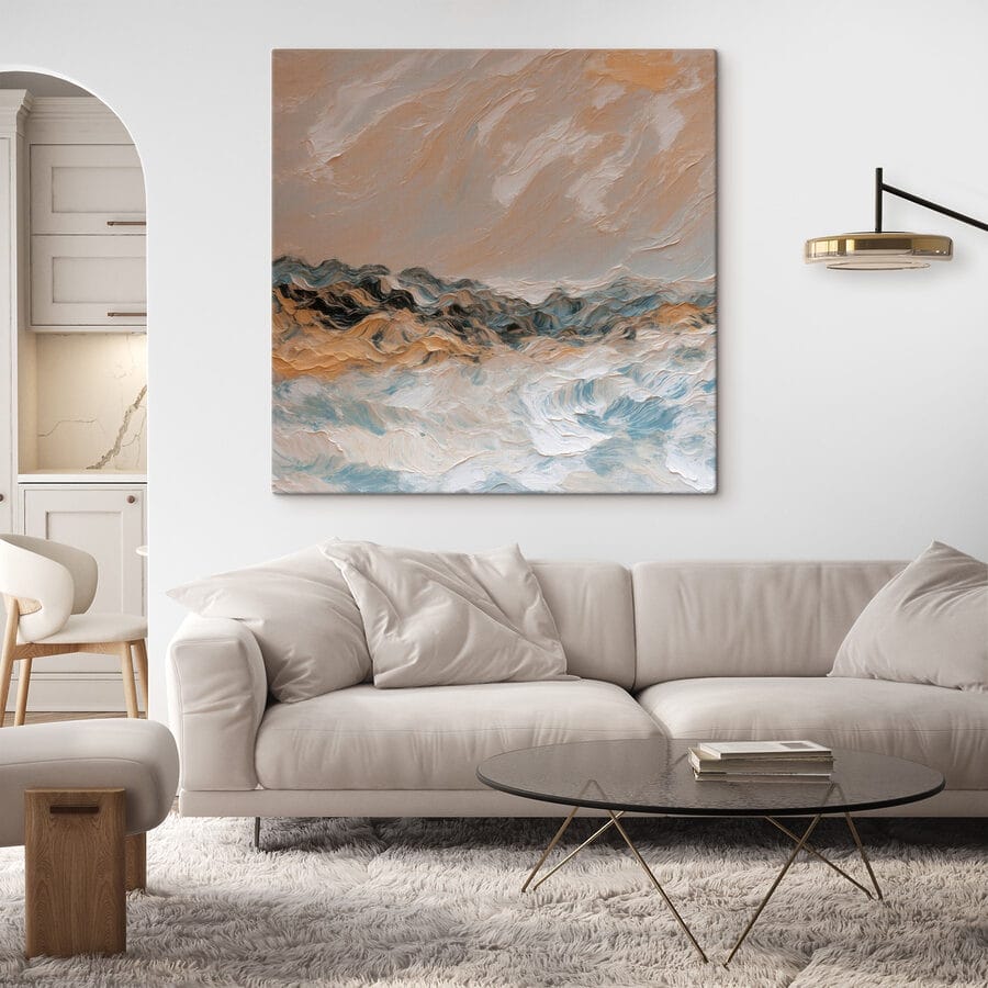 Tableaux Peinture d'une chaîne de montagnes – Image 2