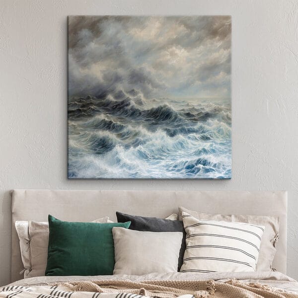Peinture de vagues dans l'océan Peinture de vagues dans l'océan