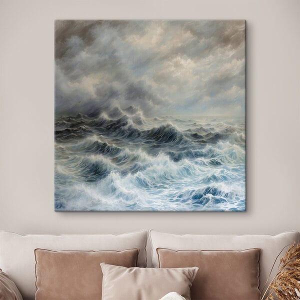 Peinture de vagues dans l'océan Peinture de vagues dans l'océan