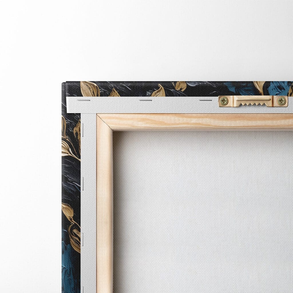 Painting of flowers and leaves