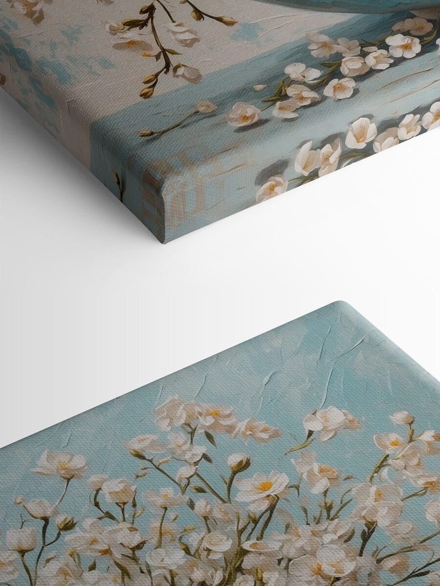 Peinture de fleurs dans un bol