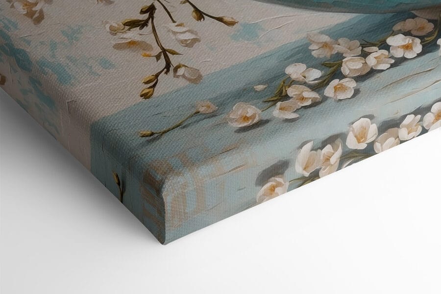 Peinture de fleurs dans un bol