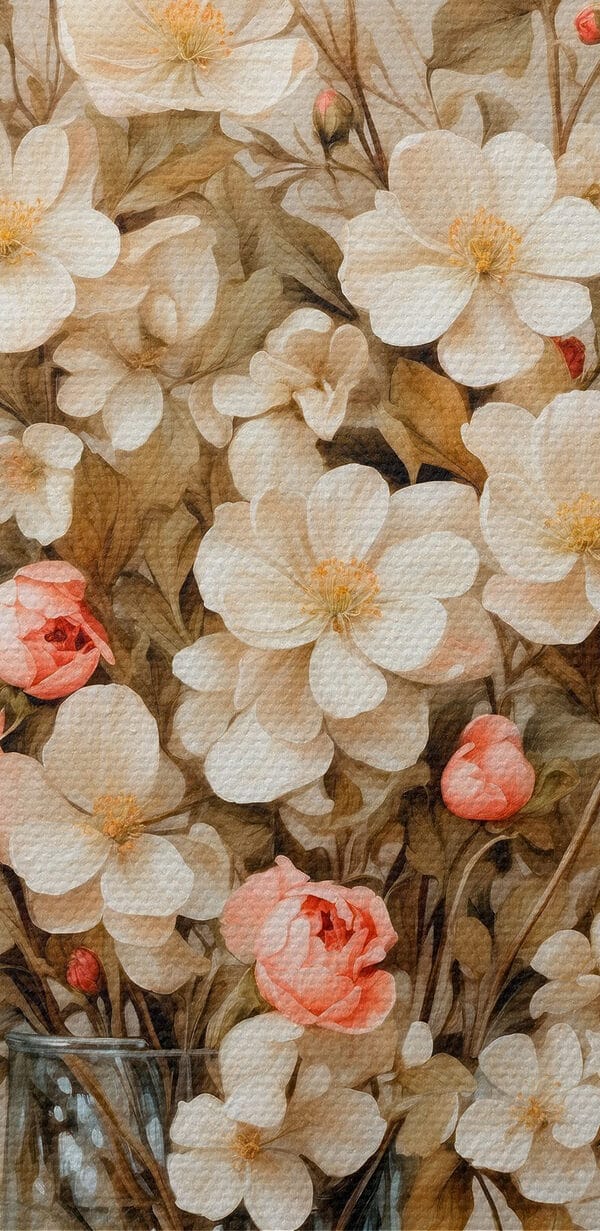 Peinture de fleurs dans un vase Peinture de fleurs dans un vase