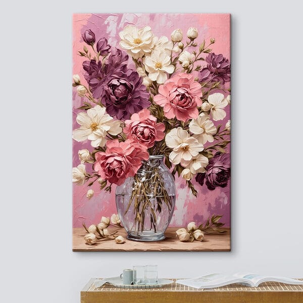 Peinture de fleurs dans un vase Peinture de fleurs dans un vase