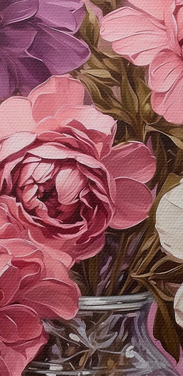 Peinture de fleurs dans un vase Peinture de fleurs dans un vase