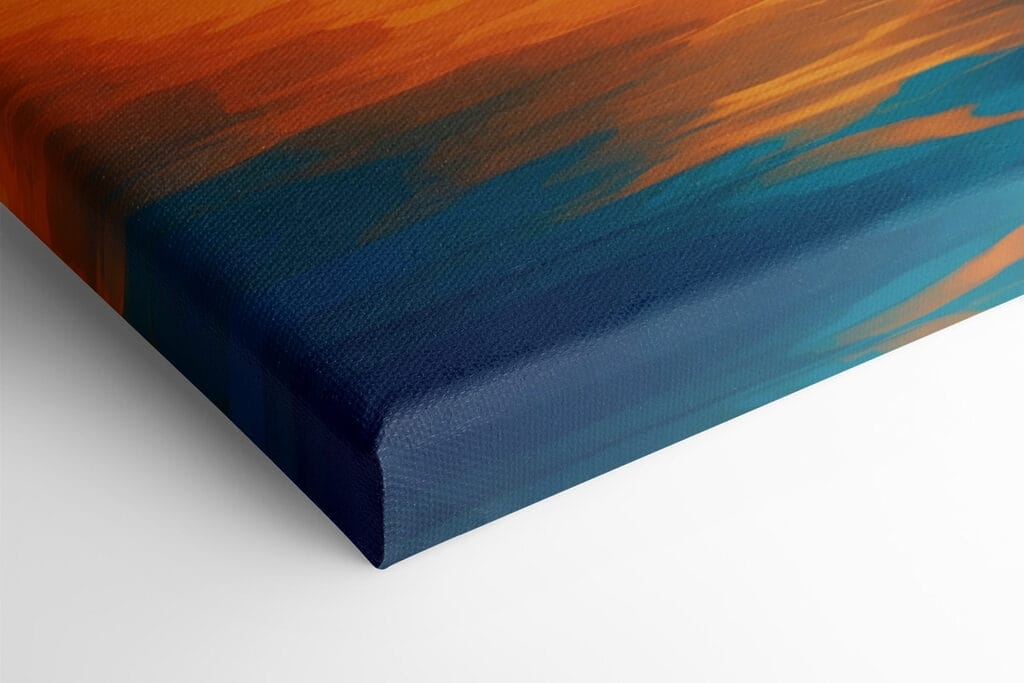 Boat on water with sunset in the background