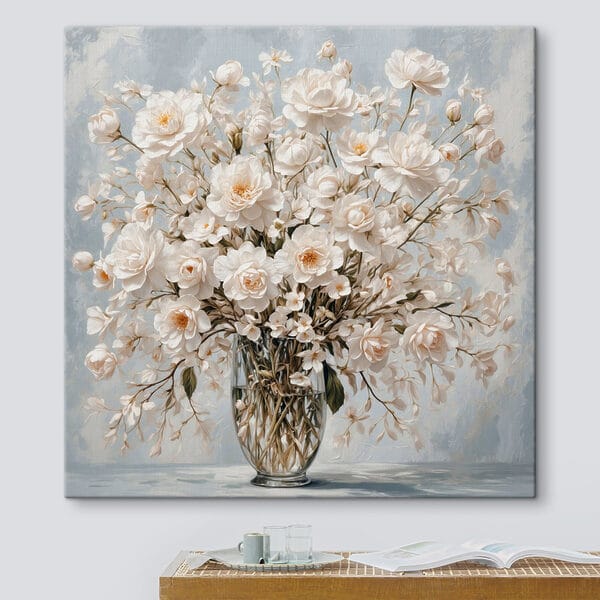 Vase de fleurs blanches Vase de fleurs blanches