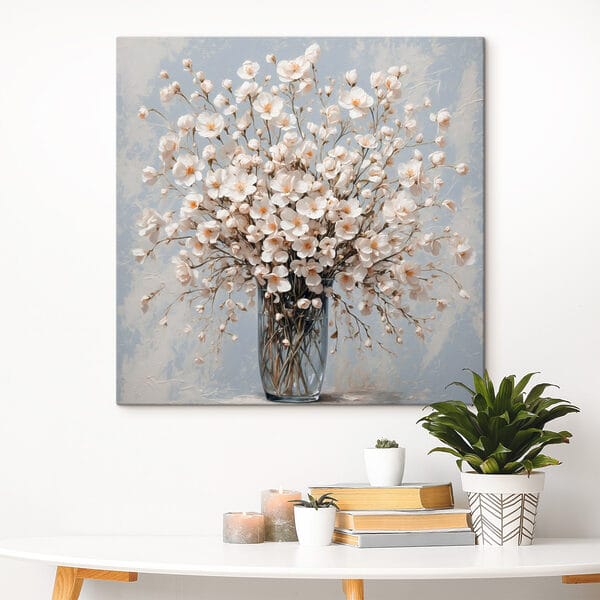 Vase de fleurs blanches Vase de fleurs blanches