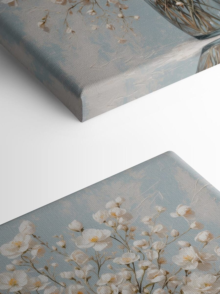 Vase de fleurs blanches