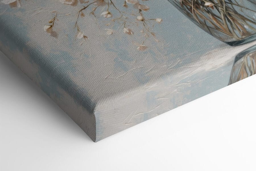 Vase de fleurs blanches