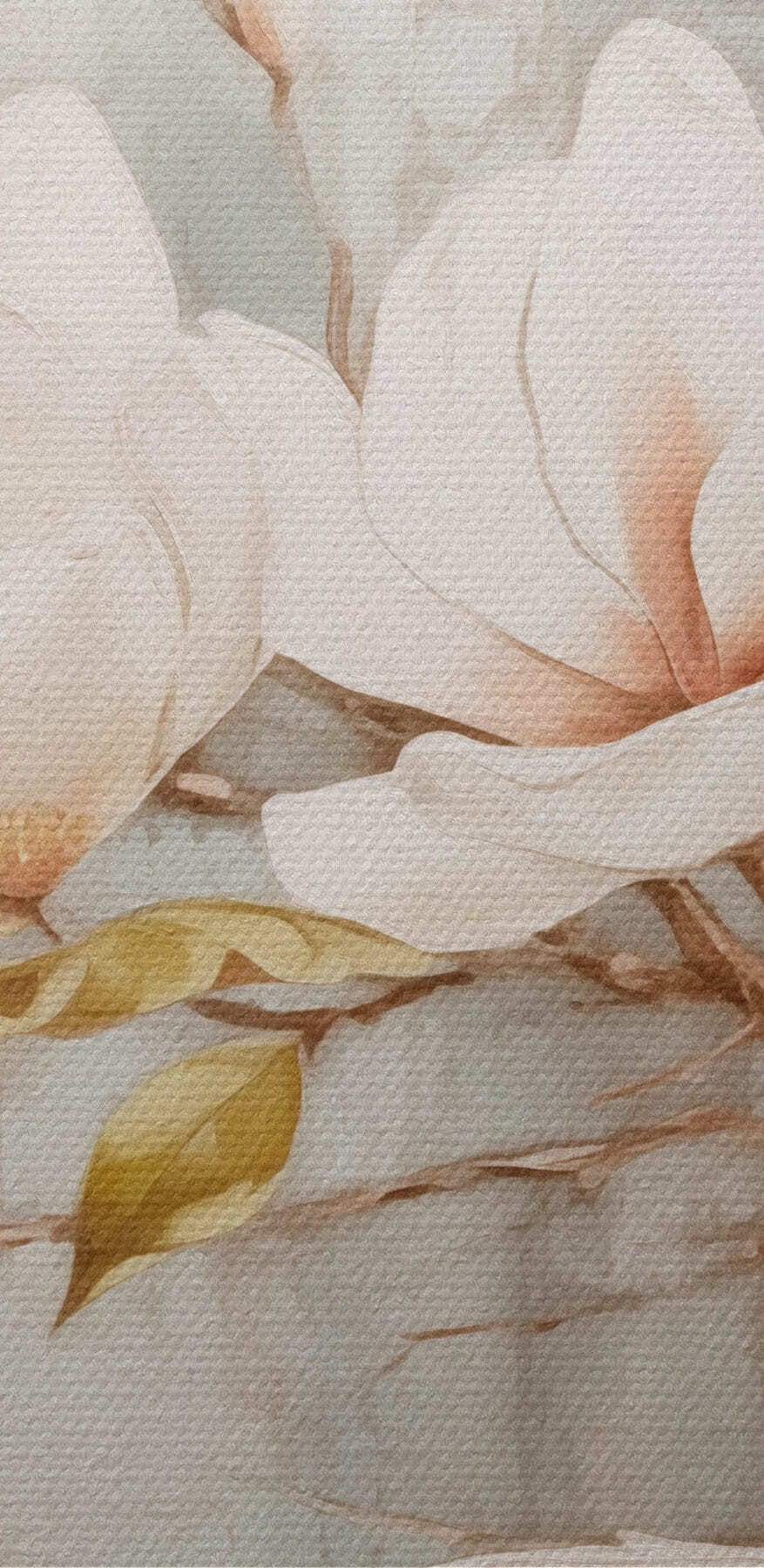 Peinture de fleurs sur un mur