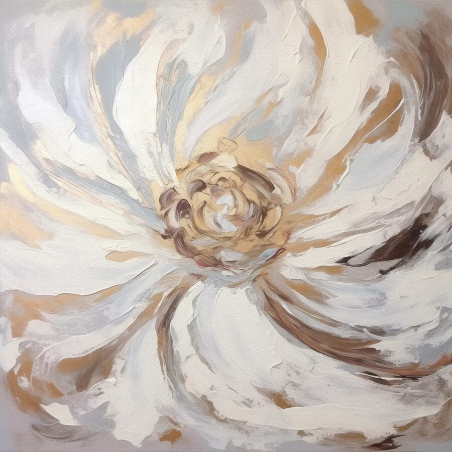 Peinture d'une fleur