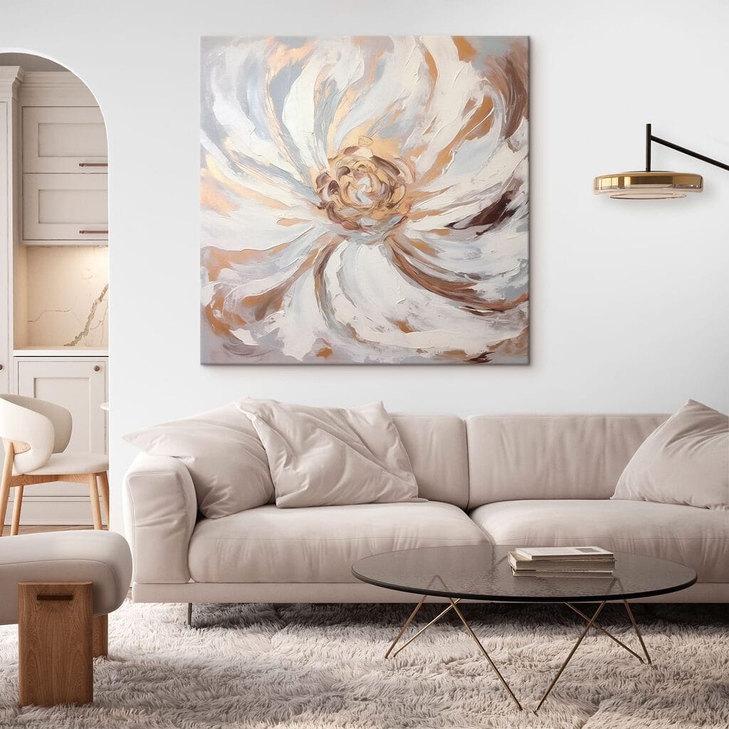 Painting of a flower Painting of a flower