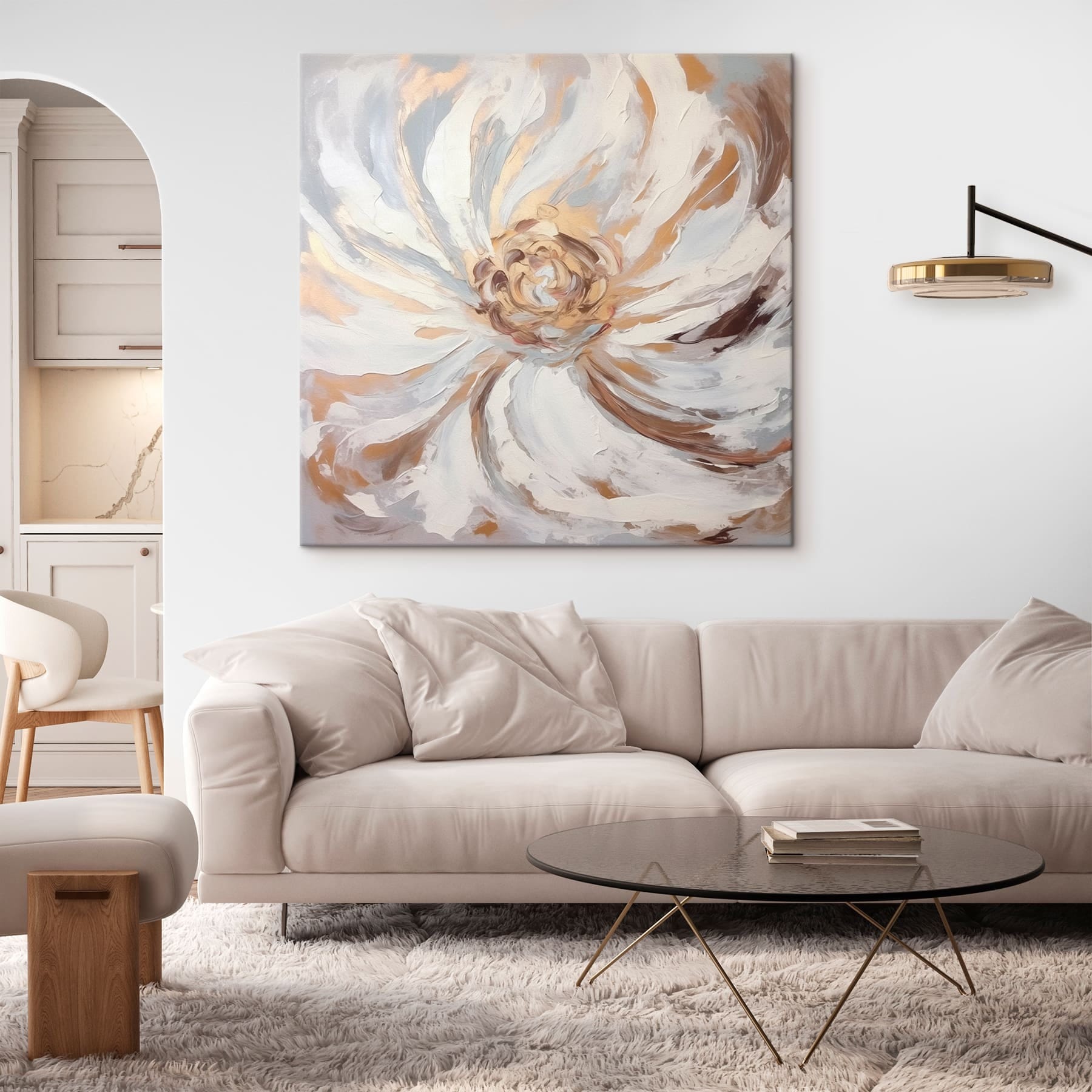 Painting of a flower Painting of a flower