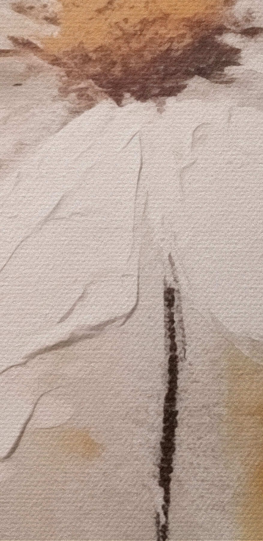 Peinture d'une fleur blanche
