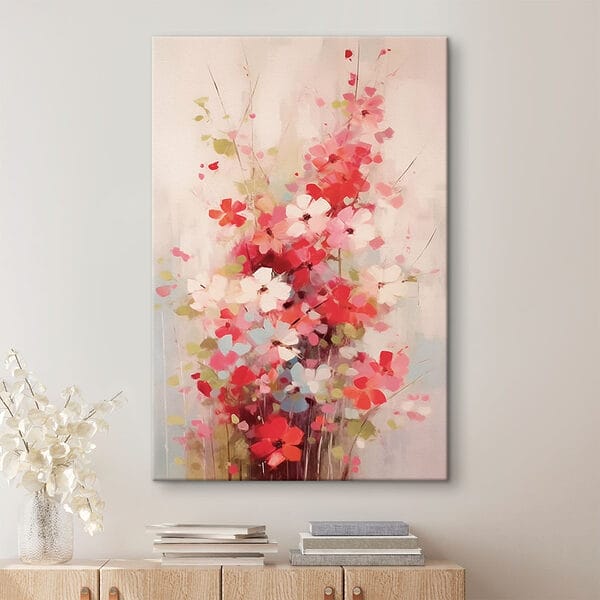 Peinture de fleurs dans un vase Peinture de fleurs dans un vase
