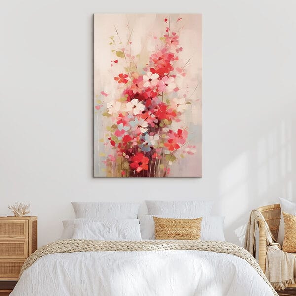 Peinture de fleurs dans un vase Peinture de fleurs dans un vase