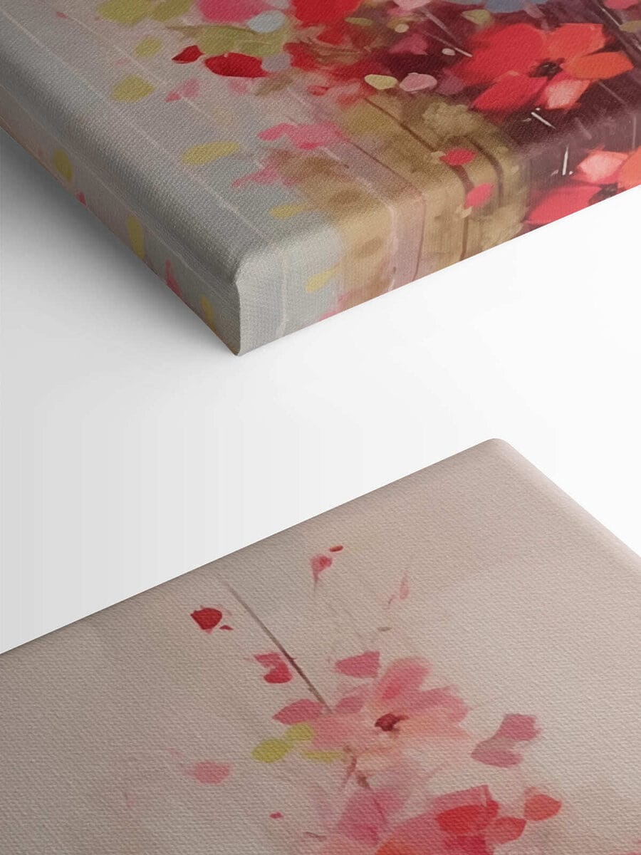 Peinture de fleurs dans un vase