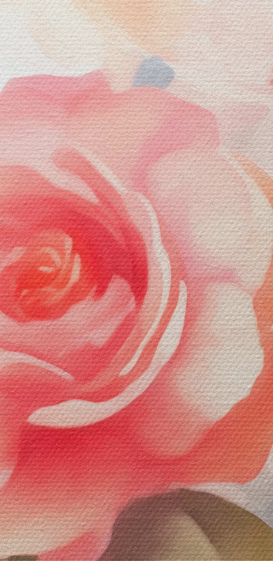 Peinture de fleurs sur fond blanc