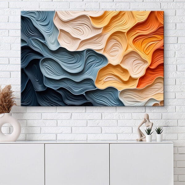 Couleurs fluides dans un dessin abstrait Couleurs fluides dans un dessin abstrait