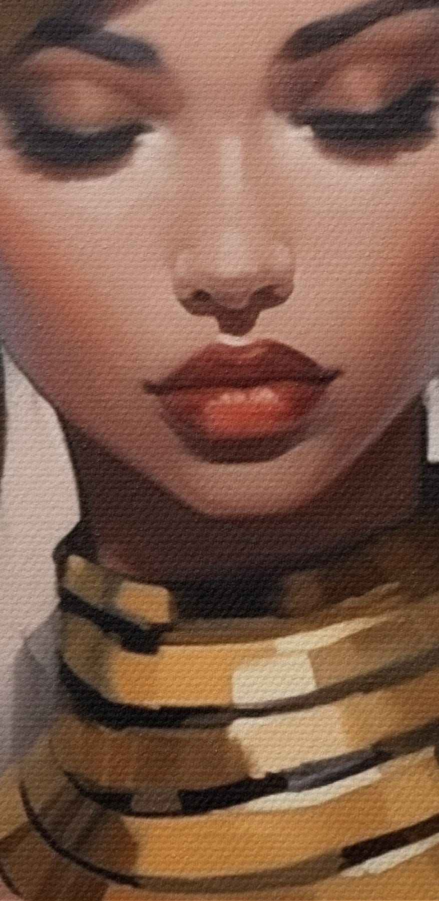 Une beauté élégante dans une tenue remarquable.