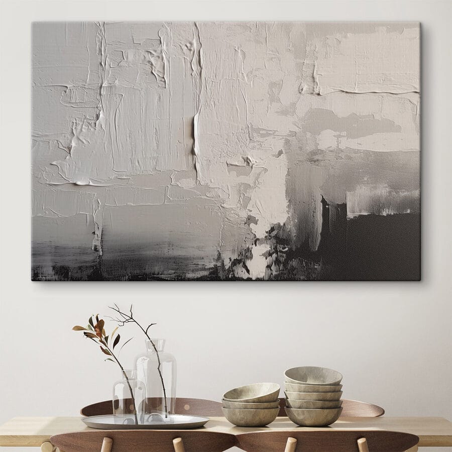 Mur blanc et noir