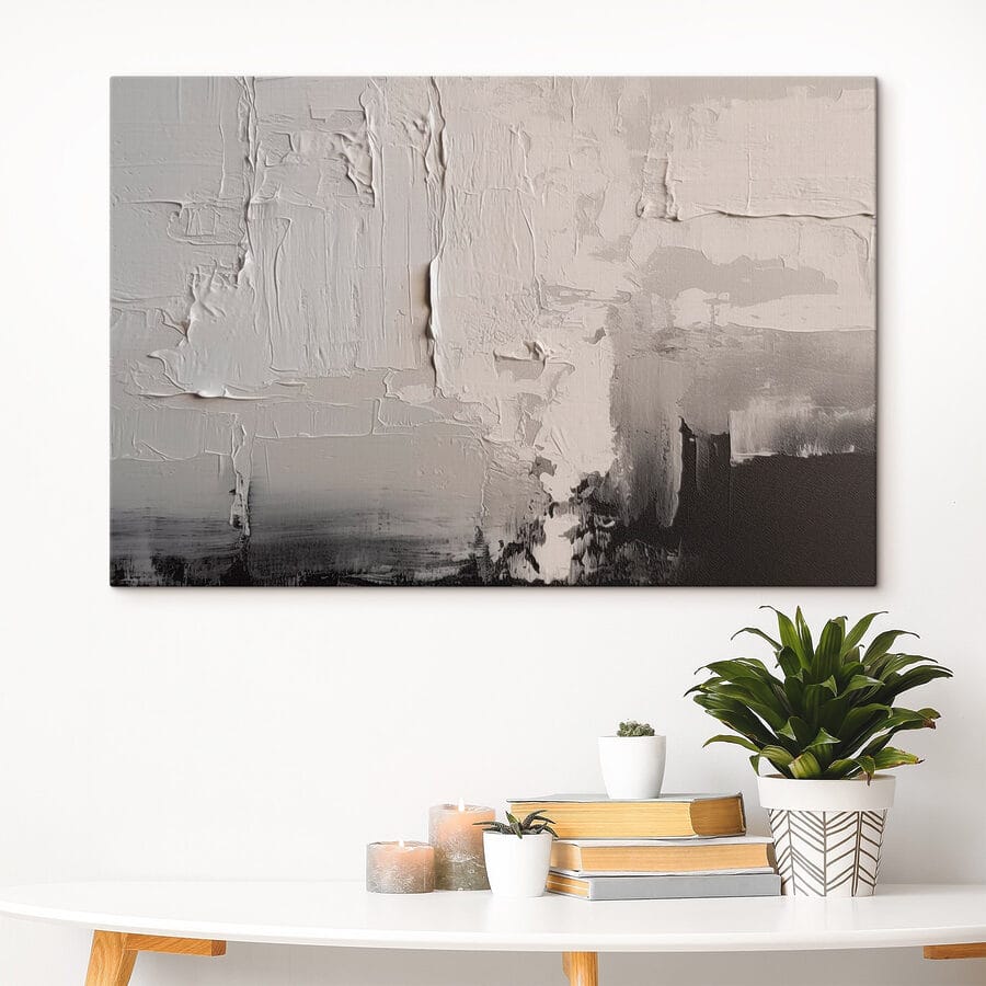 Mur blanc et noir