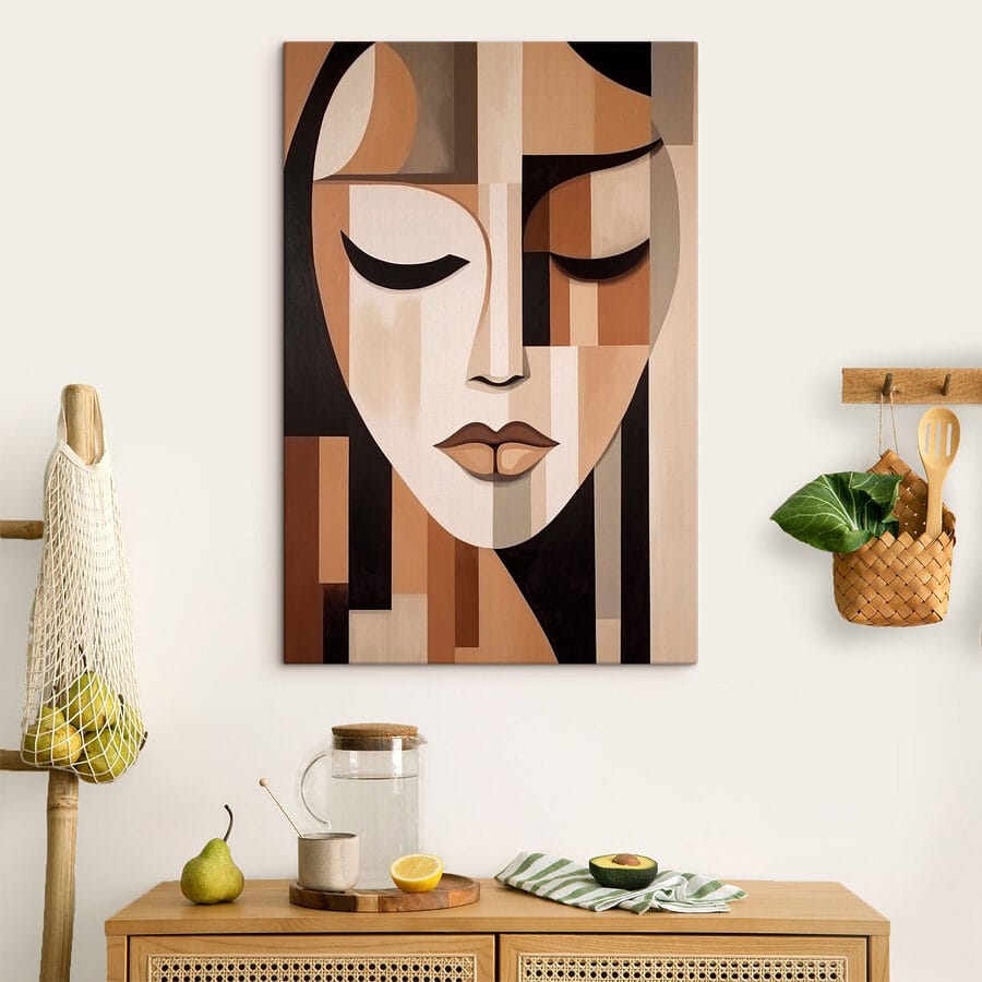 Peinture d'un visage de femme