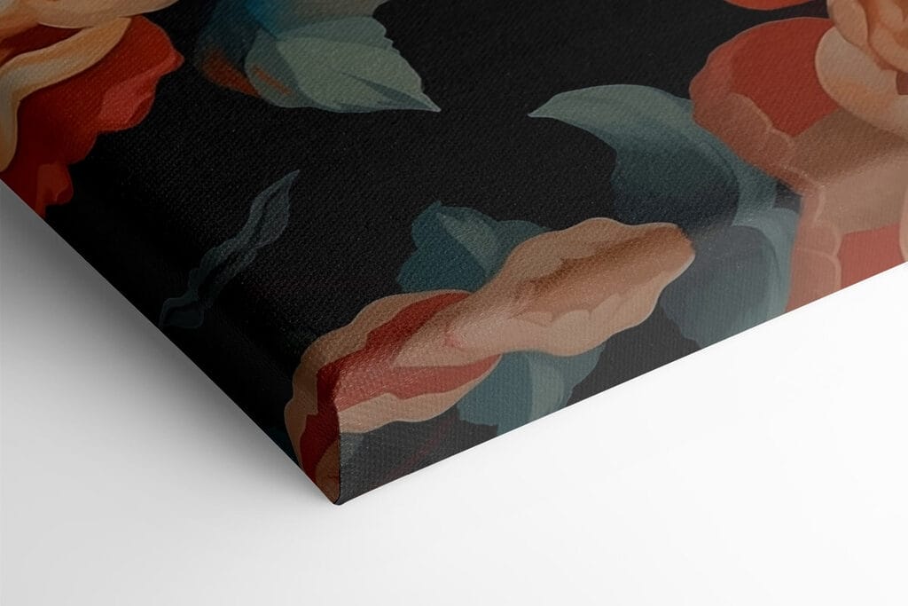 Woman with flowers around her head