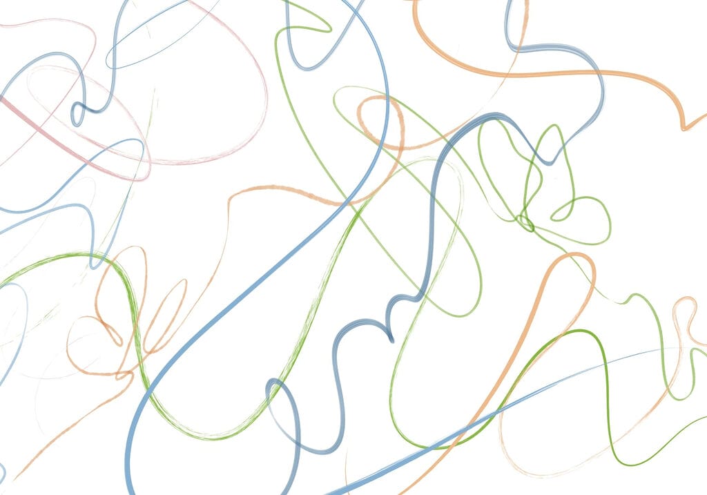 Lignes colorées sur fond blanc Lignes colorées sur fond blanc