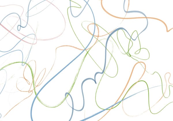 Lignes colorées sur fond blanc Lignes colorées sur fond blanc