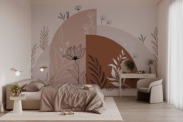 Graphisme de fleurs et de feuilles Graphisme de fleurs et de feuilles