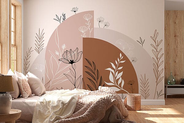 Graphisme de fleurs et de feuilles Graphisme de fleurs et de feuilles