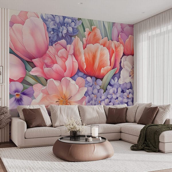 Groupe de fleurs sur fond blanc Groupe de fleurs sur fond blanc