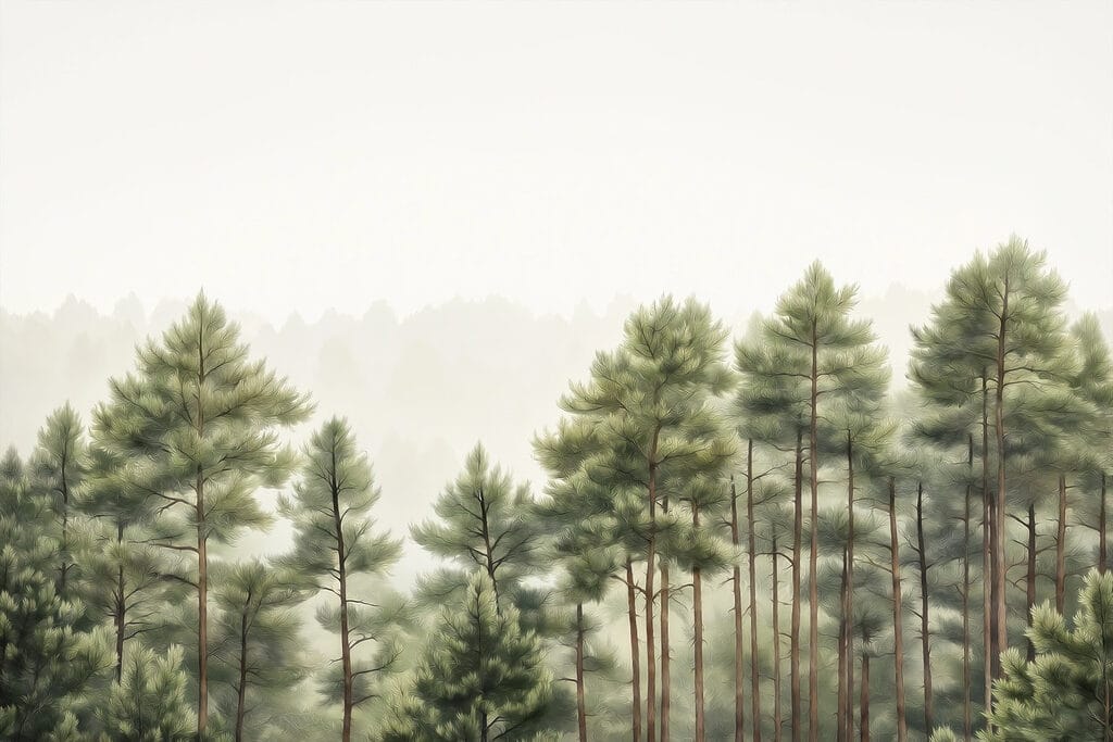 Groupe d'arbres dans une forêt Groupe d'arbres dans une forêt