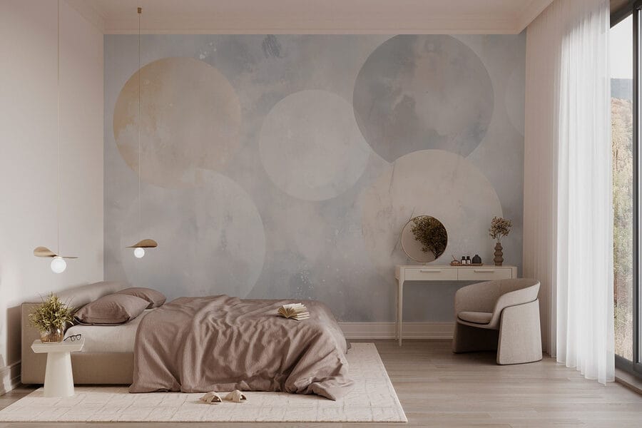 Cercles blancs et gris Cercles blancs et gris
