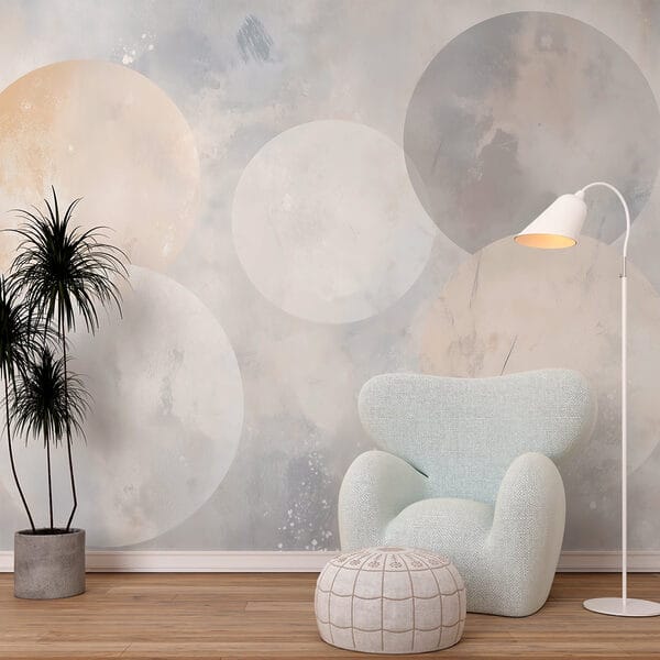 Cercles blancs et gris Cercles blancs et gris