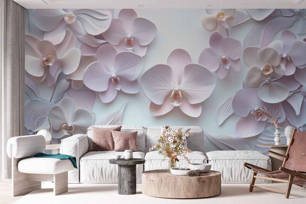 Group of white flowers Group of white flowers