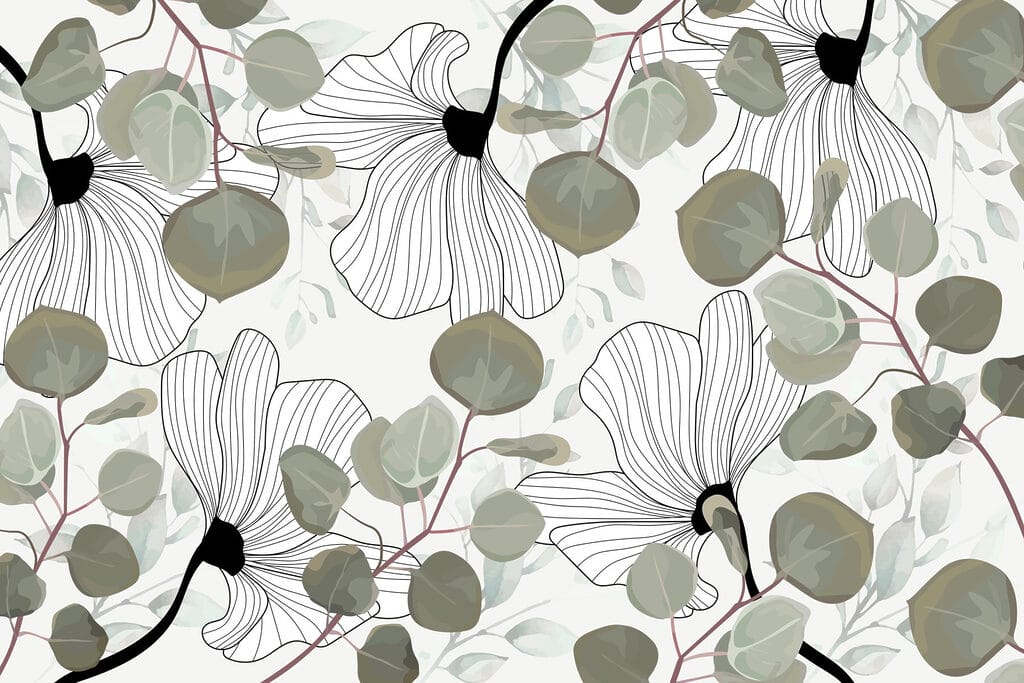 Motif floral avec des feuilles Motif floral avec des feuilles