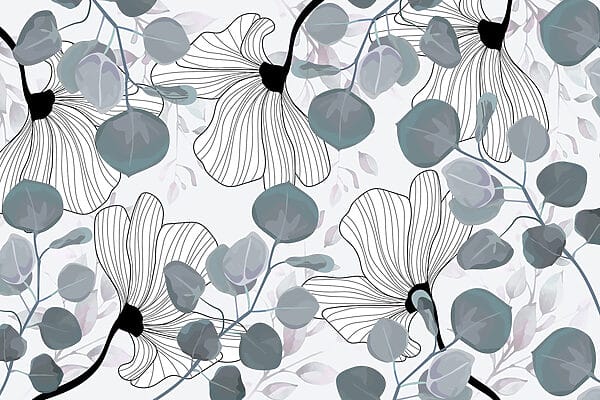 Délicat motif floral dans des tons doux Délicat motif floral dans des tons doux