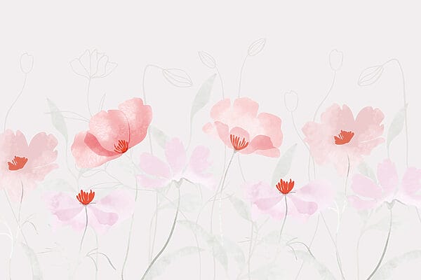 Groupe de fleurs roses Groupe de fleurs roses
