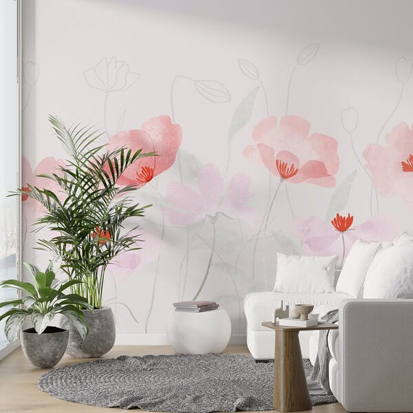 Groupe de fleurs roses Groupe de fleurs roses