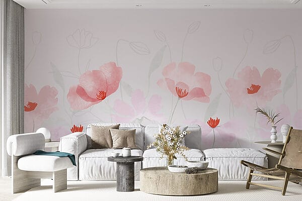 Groupe de fleurs roses Groupe de fleurs roses