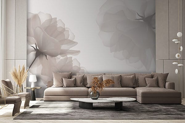 Groupe de fleurs sur fond blanc Groupe de fleurs sur fond blanc