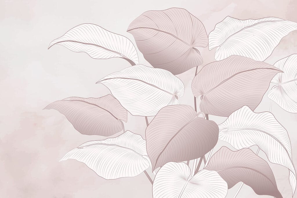 Feuilles délicates dans des teintes douces. Feuilles délicates dans des teintes douces.