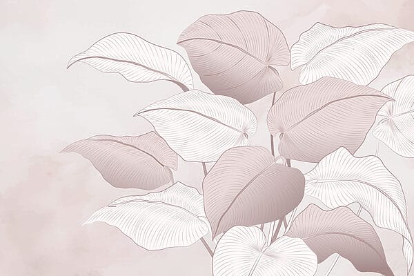 Feuilles délicates dans des teintes douces. Feuilles délicates dans des teintes douces.