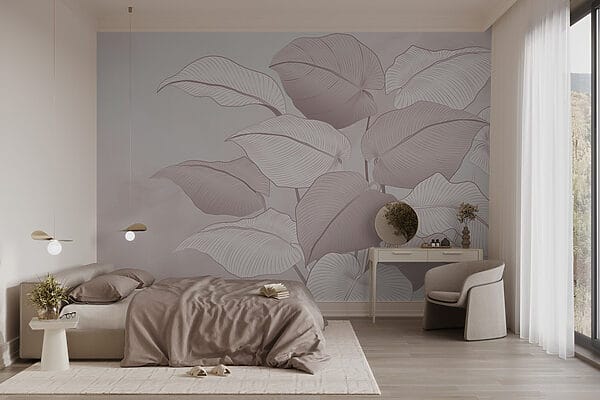 Feuilles délicates dans des teintes douces. Feuilles délicates dans des teintes douces.